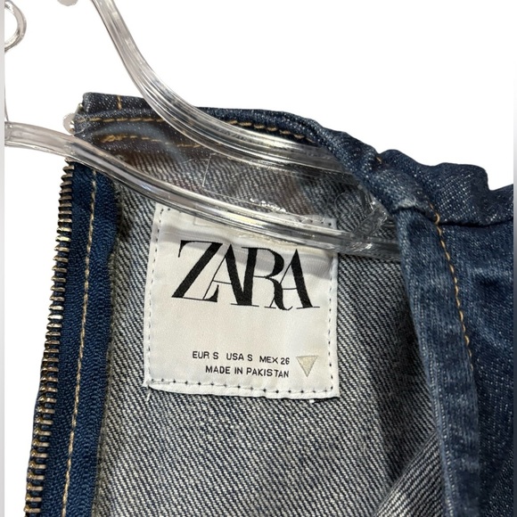 ZARA, Denim Dress - Casual Elegance, Small, Blue - Picture 4 of 9
